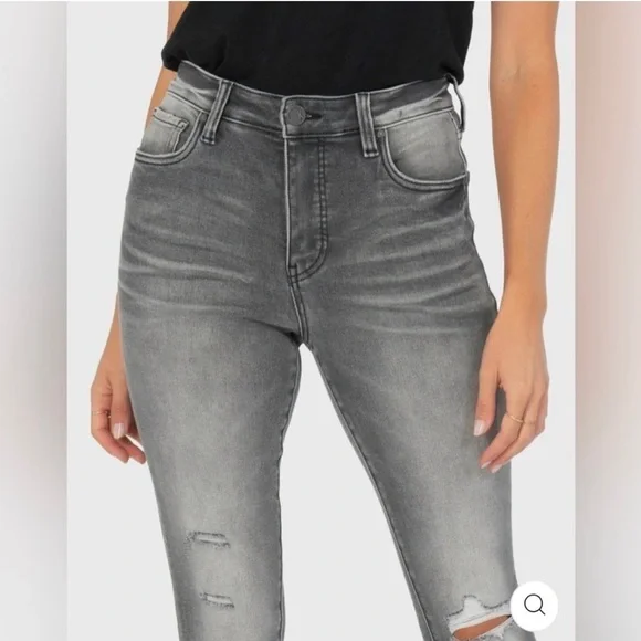 KUT from the KLOTH Jeans DISTRESSED Connie Fab Ab Ankle Skinny Plus Size 14 NWT - Picture 9 of 9